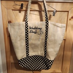 Canvas "Wedding stuff" big tote